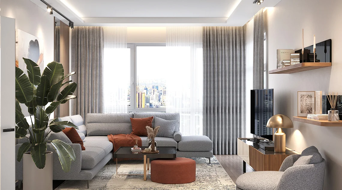 Executive apartment living room