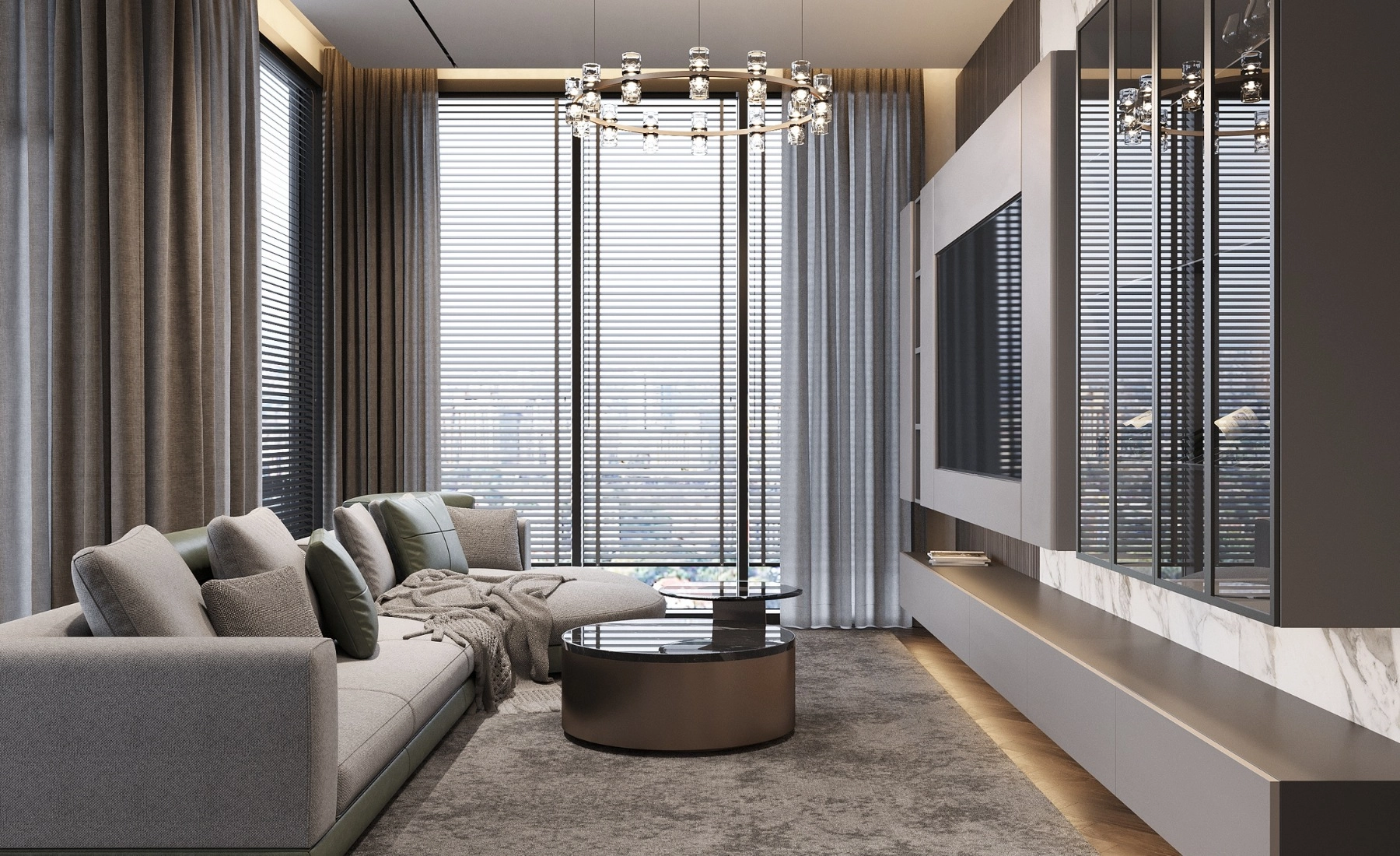 Sky Suites Emerald living room