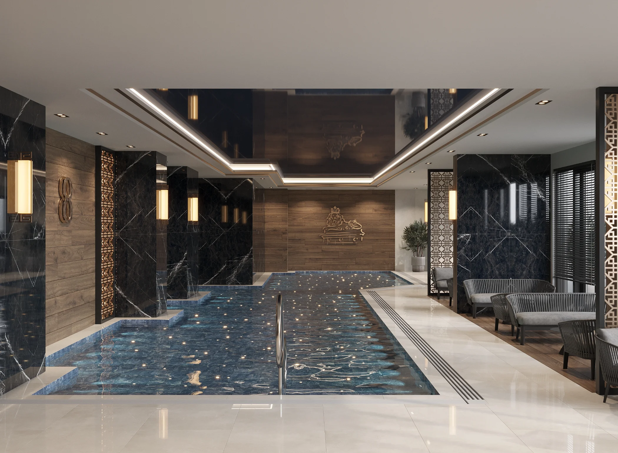 21 metre heated pool